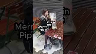 It Comes in Pints 🤣❤😱 merry pippin hobbits shire pints [upl. by Yt]