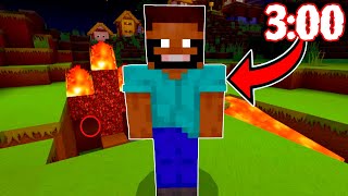 Si VES a STEVE SONRIENDO en tu MUNDO de MINECRAFT a las 300 AM TIENES QUE HUIR [upl. by Ngo]