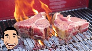 Grilled T Bone Steak Florentine Style  How to Cook a Florentine Steak  Cooking with Charcoal [upl. by Terry]