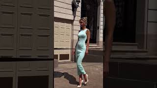 Trendy blue lace bodycon dress outfit of the day fashion style outfit shorts [upl. by Eliott534]