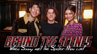 Zendaya Tom Holland AND HeungMin Son meet up ahead of SpiderMan No Way Home release [upl. by Sucramad192]