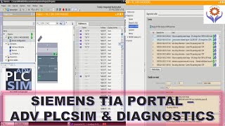 Siemens TIA Portal S7PLCSIM  PLC SIMULATOR  online Modifications  Diagnostics plc siemens [upl. by Goldin]