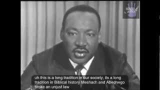 Martin Luther King Jr Speech Civil Disobedience and obeying Just vs Unjust laws Closed Captioned [upl. by Avis]