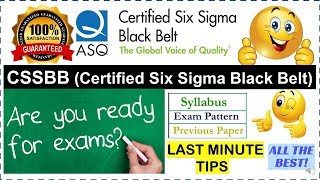 Lean Six Sigma Black Belt certification online  How to Pass ASQ exam  ASQ Six sigma certification [upl. by Ahsekyw471]