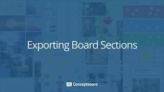 Exporting Board Sections [upl. by Wilkey535]