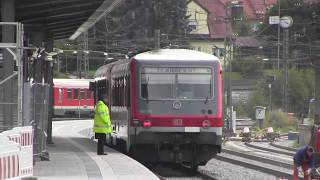 Traunstein Bahnhof 13102012 mit Nahverkehr und einem Railjet [upl. by Lesnah42]