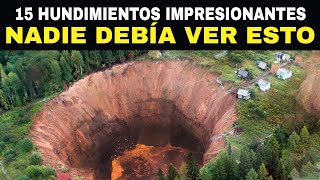 15 Hundimientos Capturados En Cámara Más Impresionantes Del Mundo [upl. by Balcke]