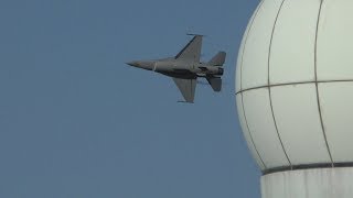 2回も飛んじゃった F16 デモチーム 2018 築城基地航空祭 前日予行 2回目  JASDF TSUIKI AIR SHOW PACAF F16 Demo Team 20181124 [upl. by Calisa117]