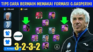 TIPS CARA BERMAIN MEMAKAI FORMASI G GASPERINI 3232 EFOOTBALL PES 2021 MOBILE [upl. by Doowron864]