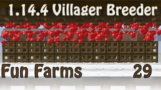 Villager Breeder for Minecraft 1144 Fun Farms 29 [upl. by Harbert]