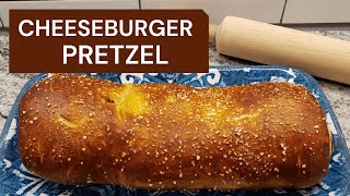 Cheeseburger Stuffed Pretzel  Using My Soft Pretzel Recipe [upl. by Dart344]