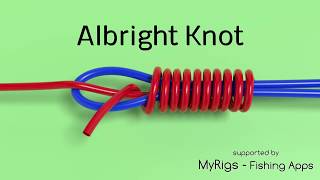 Albright Knot  Line to Line Fishing Knot Animated [upl. by Blanchette]