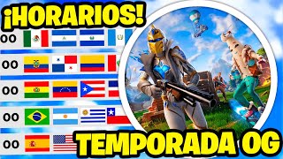 ¿CUANDO INICIA LA TEMPORADA OG de FORTNITE ⏰❓ HORARIOS FORTNITE TEMPORADA 5 CAPÍTULO 4 [upl. by Craw804]