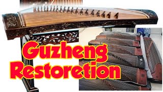 Guzheng Restoration step by step tutorial trabahongduday guzheng repair [upl. by Setarcos328]