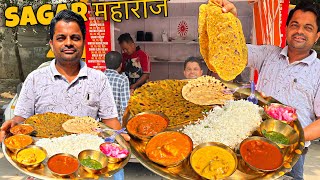 38000₹ KG हींग लगाता हूँ । Faridabad के Sagar महाराज की पीताम्बर Grand Thali । Street Food India [upl. by Annot262]