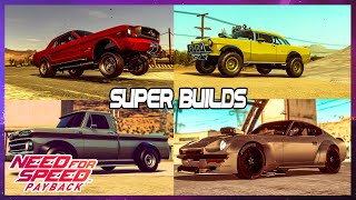 Super Builds Of Derelict Cars  Need for Speed Payback PS4 [upl. by Anabella]