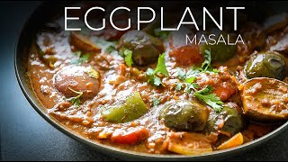 This CRAZY tasty Eggplant Masala Recipe is AUBERGENIUS [upl. by Vassili866]