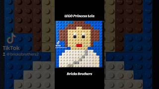 lego princessleia starwars legostarwars legoshorts legomural legostopmotion [upl. by Hcab]