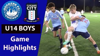 Sockers FC vs Chicago City  U14 2010 NPL Game Highlights April 8 2024 [upl. by Handbook]