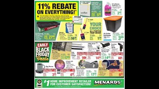 Menards Weekly Ad October 24 – November 3 2024 [upl. by Rhpotsirhc]