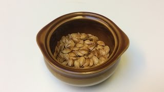 Roasted Squash Seeds Recipe [upl. by Colet]