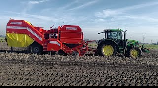 Druk met aardappel oogst in Drenthe [upl. by Masera]