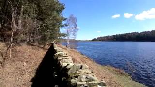 Langsett Reservoir 4K walk 5 Apr 18 [upl. by Gnet995]