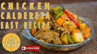 HOW TO COOK CHICKEN CALDERETA  EASY KALDERETANG MANOK RECIPE  The Food Compass [upl. by Robaina]