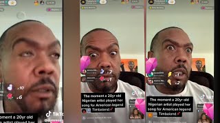 “Send a DM We Have to Talk” 🇺🇸 Timbaland Teary as a 20 yr old  Plays Her Song on His TikTok Live [upl. by Erdeid]