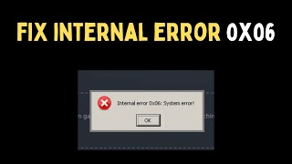 How To Fix Internal Error 0x06 System error On Windows 11 [upl. by Dorlisa501]