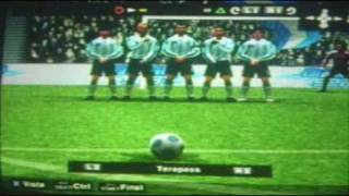 pes 2010 ps2 goles [upl. by Nogas]