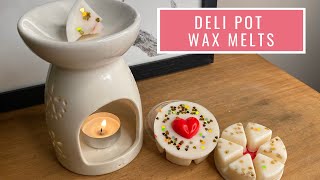 How To Make Wax Melts Using Deli Pots  Homemade Wax Melt Ideas [upl. by Bluhm222]