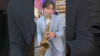 The Amazing Fremont Street Experience in Las Vegas  Viva La Vida  Coldplay  Alto Sax Cover [upl. by Ynnej224]