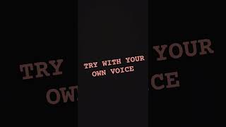 Try with your own voice Jo Tum mere Ho [upl. by Murial]