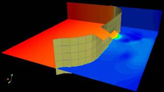 twoway coupled fluidstructure interaction FSI simulation with cracking [upl. by Viradis]