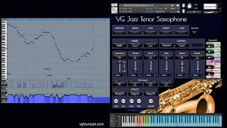 VG Tenor Saxophone sound library for Kontakt Articulations effects keyswitches aftertouch [upl. by Dnalyar465]