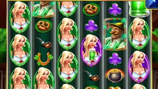 Bier Haus Shamrock Pour 2 MASSIVE BONUSES RETRIGGER WITH MORE WILDS AND HANS SPINS [upl. by Nivi701]