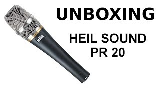 UNBOXING Heil Sound PR 20 dynamic microphone [upl. by Namruht]