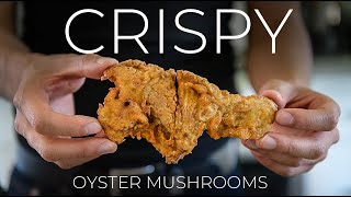 “WE HAVE JUST LEFT REALITY” with this crispy Fried Oyster Mushroom Recipe [upl. by Ahsitniuq]