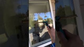 Window Cleaning Today  How to clean a window windowcleaning windowwashing [upl. by Natrav]