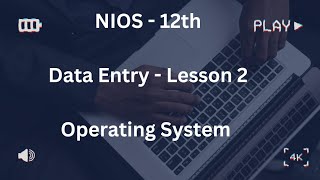 NIOS Operating System Data Entry OS  thanglishvaathi Tamil [upl. by Oiciruam262]