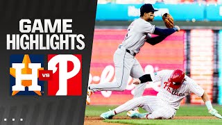 Astros vs Phillies Game Highlights 82724  MLB Highlights [upl. by Nivi]