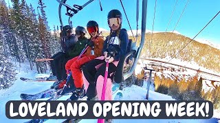 Skiing Opening Weekend at Loveland [upl. by Gavriella]