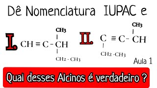 INTRODUÇÃO AO ESTUDO DOS ALCINOS AULA 23 [upl. by Aneehsak]