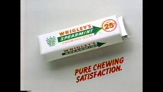 Wrigleys Spearmint Gum Commercial 1991 [upl. by Amor]