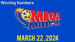 Mega Millions Winning Numbers March 22 2024 [upl. by Enilra]