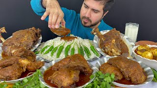 ASMR Eating Spicy 2 Mutton Legs CurrySpicy Chicken Thai CurrySpicy Eggs Curry with Rice Mukbang [upl. by Assenev]