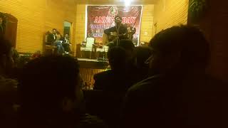 Danish Amin singing on Kashmir University Hostel annual day [upl. by Lirret]