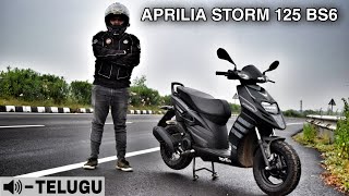 Aprilia Storm 125 BS6 Full featured ReviewOn road priceComfortable Sports ScooterampREASONS TO BUY [upl. by Nobel467]