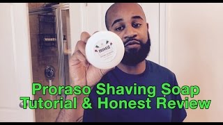 How To Shave Your Head Bald Using Proraso Sensitive White Shaving Soap [upl. by Henrik752]